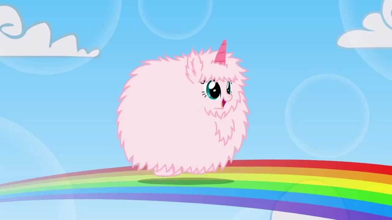 Pink Fluffy Unicorns Dancing on Rainbows ~ myUnicorn